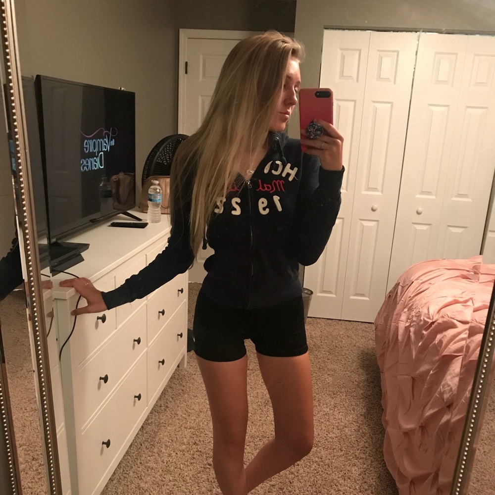 Hollister zip up sweatshirt